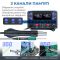 Паяльная станция 2 в 1 WEP 902D-IV / термофен + паяльник T12 / 3 канала памяти / 775 Вт