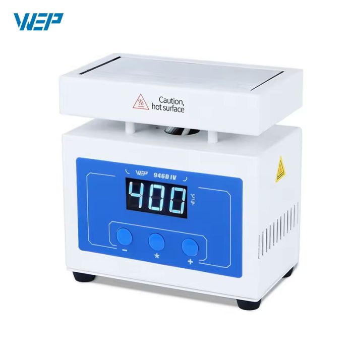 Попередній нагрівач плат WEP 946D-IV / 50–400°C / платформа 100×50 мм / 210 Вт