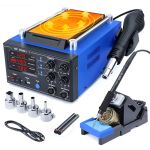 Паяльная станция 3 в 1 WEP 853AAA-II / паяльник C245 + термофен + сепаратор / USB / 1250 Вт