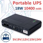 Источник бесперебойного питания для роутера DC1018P (18 Вт, 10400 mah) Black