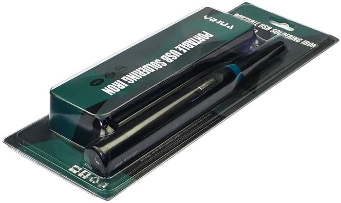 Паяльник WEP 947 USB портативний з підставкою (живлення від USB 5V, 9W, t 500 гр C)