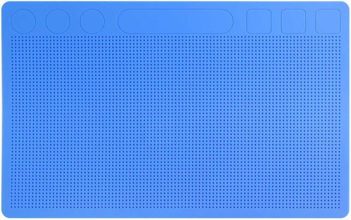 Килимок силіконовий TELIJIA TE-740 для поклейки скла, плівки Blue