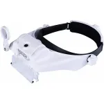 Лупа окуляри бінокулярні Magnifier 81000-S з LED підсвіткою / збільшення 1.2X 2X 8X