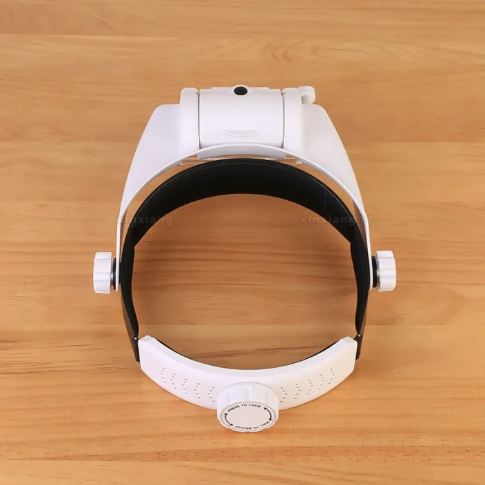 Лупа окуляри бінокулярні Magnifier 81000-S з LED підсвіткою / збільшення 1.2X 2X 8X