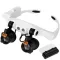 Лупа окуляри бінокулярні Magnifier 32521-SX з LED підсвіткою / збільшення 3X 4X 5X 6X 7X 10X