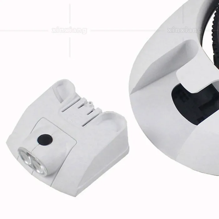 Лупа окуляри бінокулярні Magnifier 81001-H з LED підсвіткою / збільшення 1X 1.5X 2X 2.5X 3.5X