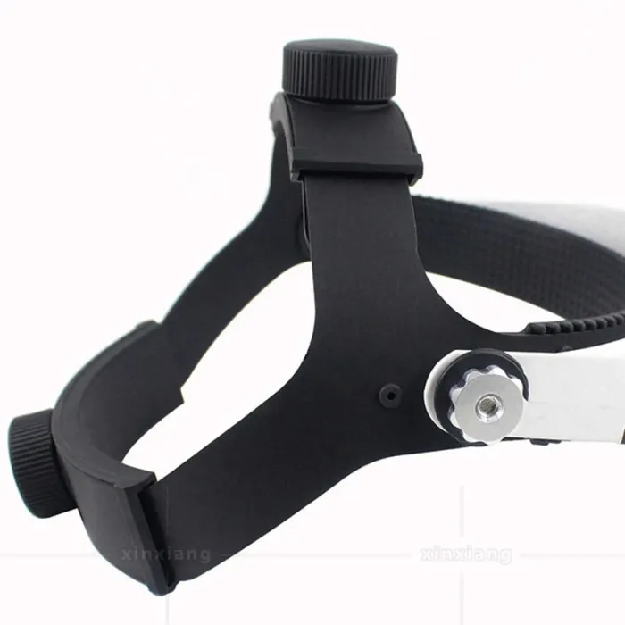 Лупа окуляри бінокулярні Magnifier 81001-H з LED підсвіткою / збільшення 1X 1.5X 2X 2.5X 3.5X