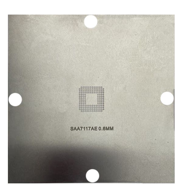 Трафарет BGA прямого нагрева SAA7117AE (0.60 mm) 90 x 90 mm