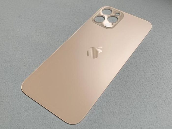 Заднє скло корпусу для Apple iPhone 12 Pro золотє зі склом камери