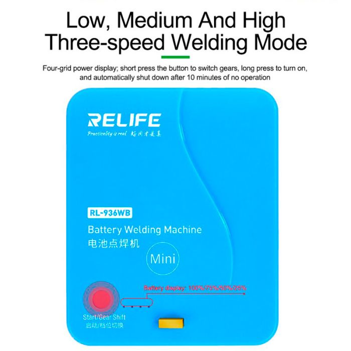 Апарат для точкового зварювання акумуляторів Relife RL-936WB MINI