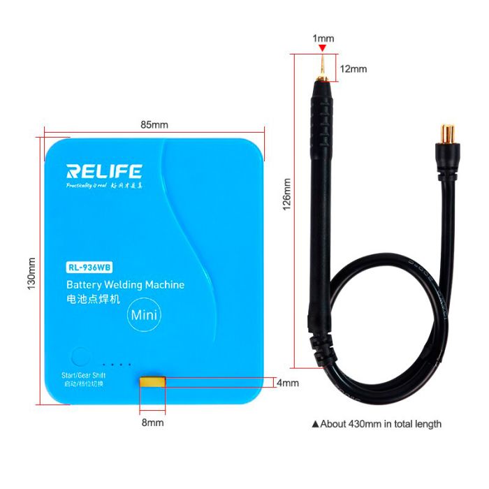 Апарат для точкового зварювання акумуляторів Relife RL-936WB MINI