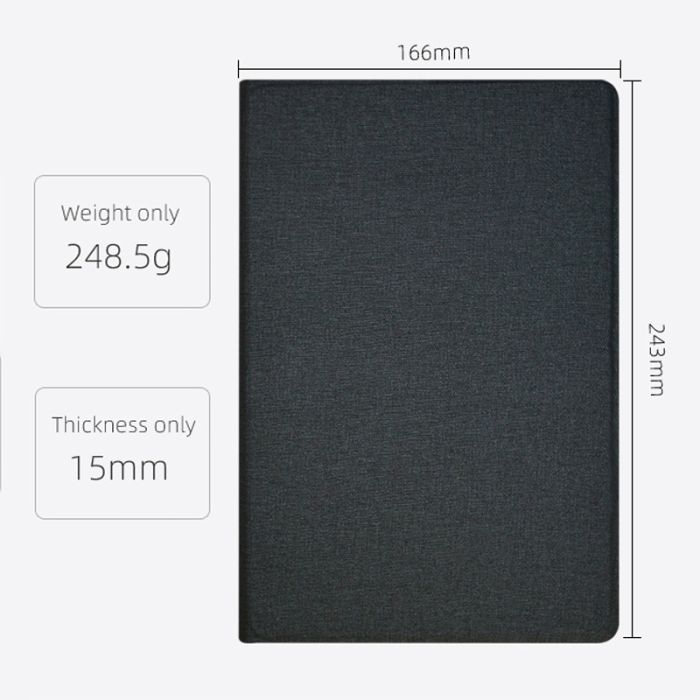 Чохол книжка для планшета Blackview Tab 12 / Tab 12 Pro / підставка / силіконова основа / чорний