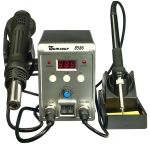 Паяльная станция Sumsour 8586 фен, паяльник, цифровая индикация / 100 - 480°C / 700 Вт