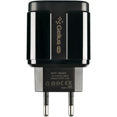 Мережевий зарядний пристрій Gelius Pro Avangard GP-HC06 2USB 2.4A Black