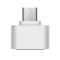 OTG перехідник Micro-USB - USB 2.0 адаптер Білий