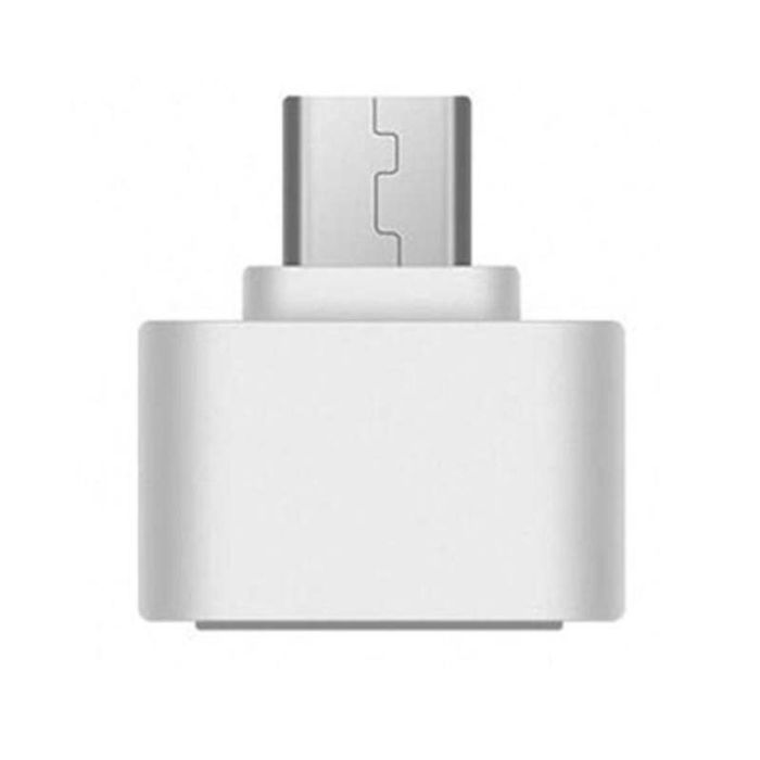 OTG перехідник Micro-USB - USB 2.0 адаптер Білий