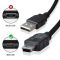 Кабель USB 2.0 - mini USB (AM/Mini 5 pin) Чорний 0.5м