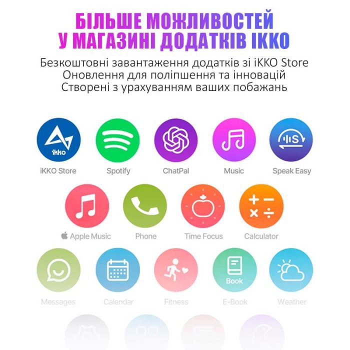 Наушники TWS переводчик IKKO ActiveBuds / AI ChatGPT голосовой ассистент / 45 языков / WI-FI / BT 5.3 Black