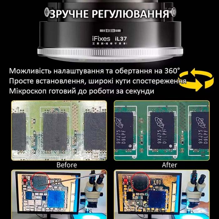 Подсветка для микроскопа IFixes il37 светодиодная / антибликовая / 96 диодов