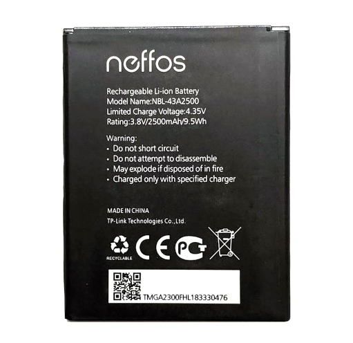 Аккумулятор для TP-Link Neffos C7S TP7051 (2500 mAh) NBL-43A2500