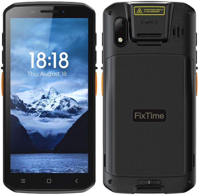 Термінал збору даних FixTime KP58H / 5.5'' IPS / 4+64 ГБ / Android 14 / NFC / IP67 / 5000 мАг