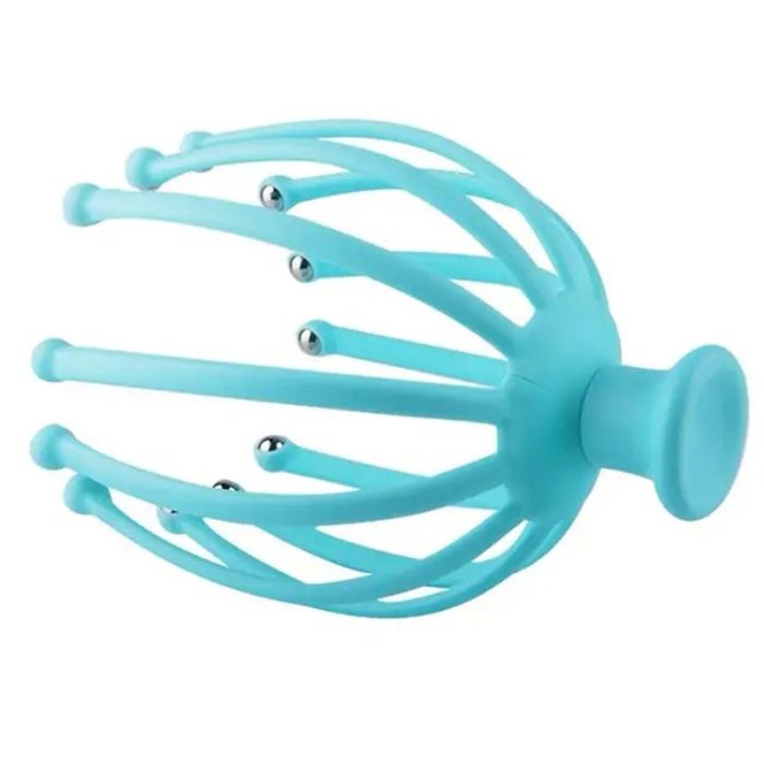 Масажер ручний для голови восьминіг Turquoise