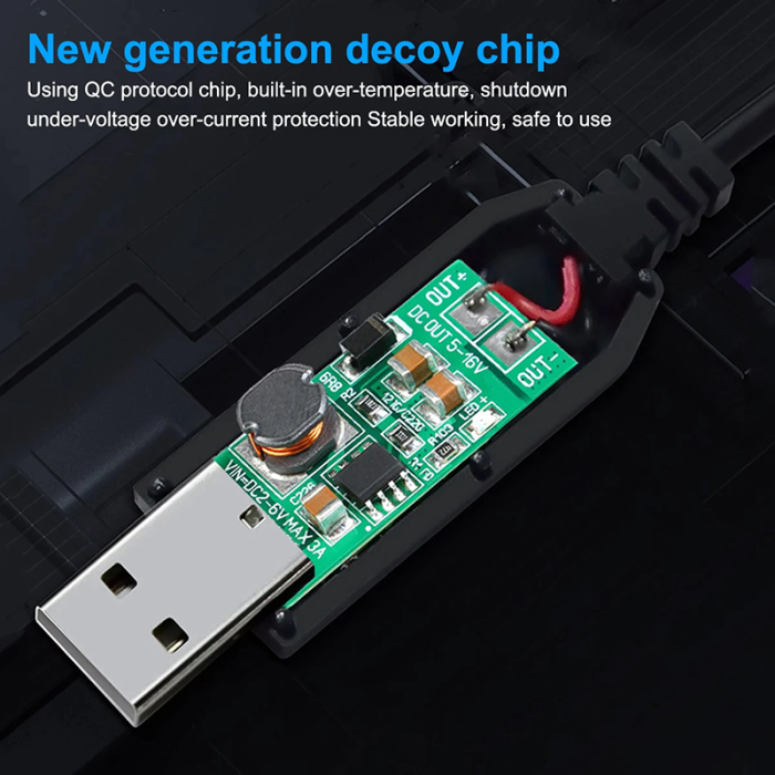 Кабель питания USB DC 5В на 9В / 5.5 мм для работы роутера от Powerbank