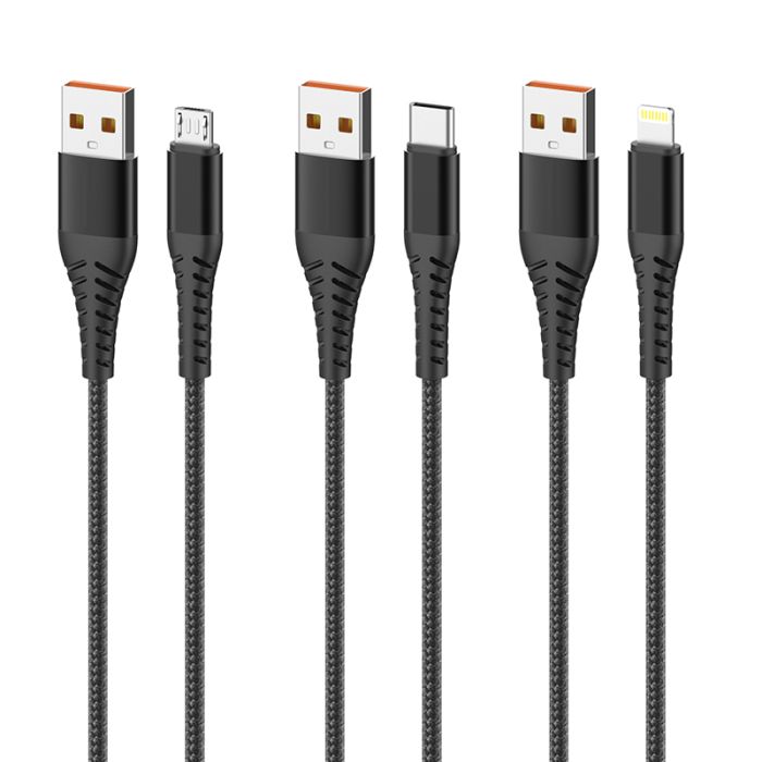 Кабель Biboshi A25 USB - Micro-USB 1m 5A black