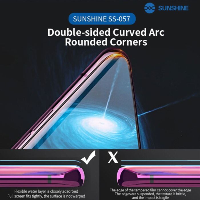 Гидрогелевая бронепленка для телефона Sunshine SS-057 (Korea) пачка 50шт