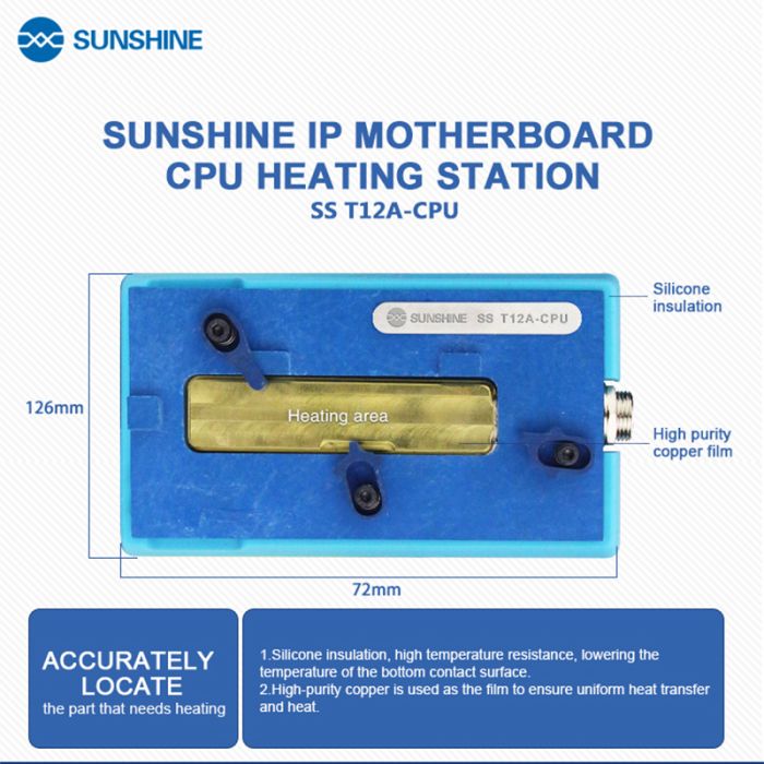 Нижний подогрев Sunshine SS-T12A для ремонта процессоров CPU
