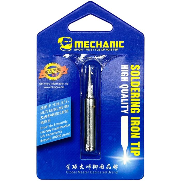 Жало для паяльника Mechanic 900M-T-I для бессвинцовой пайки / высокое качество / прямой конус