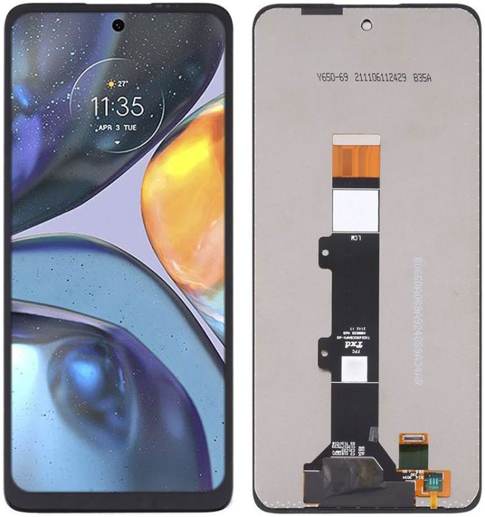 Дисплей + сенсор Motorola Moto G22 (XT2231-2) Black - p/n: BV065WBM-L08-D9008