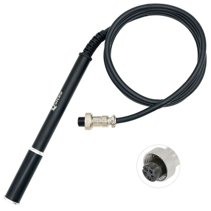 Паяльник Quicko T12 M8 / ручка металлическая для паяльных станций 955 / 958 / 5-pin
