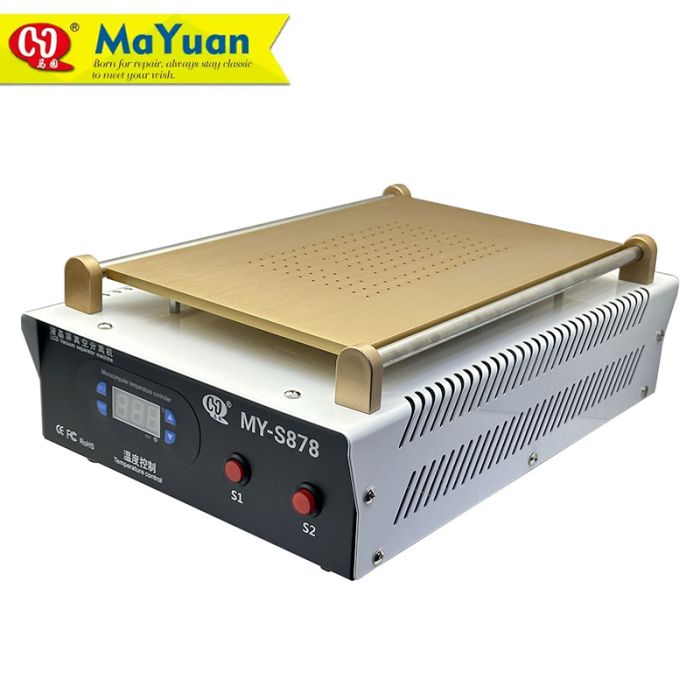 Сепаратор вакуумный MaYuan MY-S878 (14") силиконовая подложка / для ремонта смартфонов / 120°C / 550 Вт