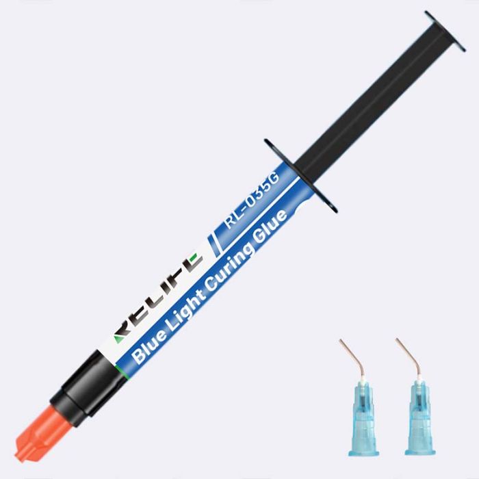 Клей ультрафіолетовий RELIFE RL-035G Blue light glue для фіксації лінз і компонентів (3ml)