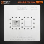 Трафарет BGA Amaoe A12 CPU+RAM для iPhone XS / Max / XR / iPad 8 (0.10 mm)