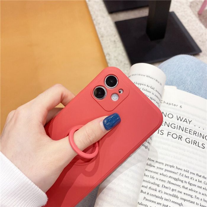 Чехол RING COLOR CASE for iPhone 12 Red