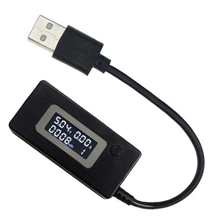 Многофункциональный USB тестер KEWEISI KCX-017 тока напряжения емкости Черный