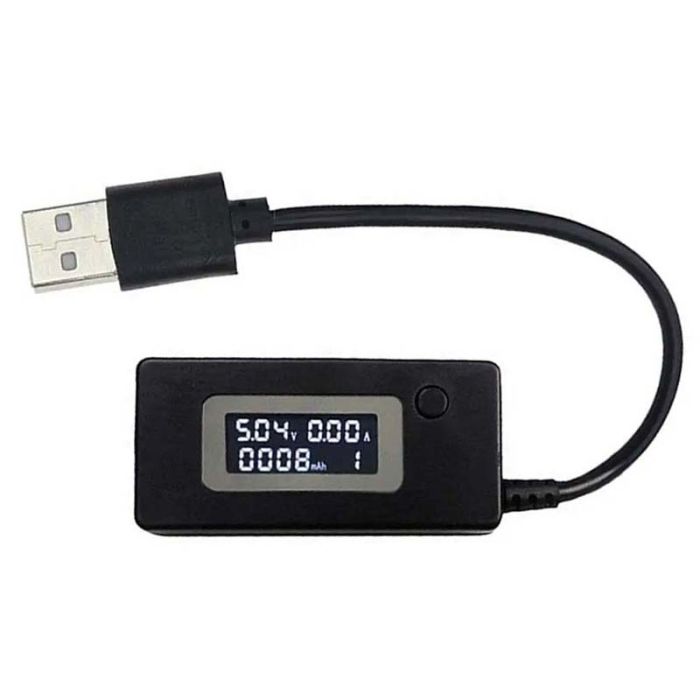 Многофункциональный USB тестер KEWEISI KCX-017 тока напряжения емкости Черный