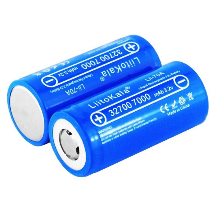 Акумулятор LiitoKala Lii-70A 32700 / LiFePO4 / 21А / 3,2В / 7000 mАh / плоский контакт / Original
