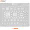 Трафарет BGA Amaoe MI:15 SM8450/8250/PM8150A/B/8350/BH/C/58080/77048E/SDX55M/WCN6851/6856 (0.12mm)