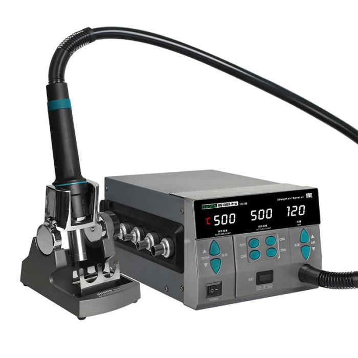 Термовоздушная паяльная станция SUGON 8610DX Pro фен / 100-500°С / 120 л/мин / 4 канала памяти / 1000 Вт
