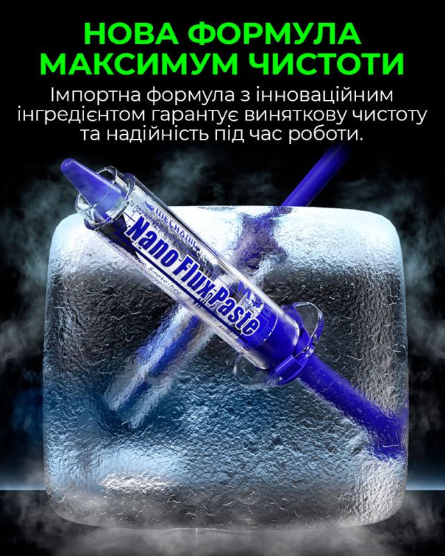Флюс Mechanic M35 Nano Flux Paste / з штовхачем і дозаторами в шприці / 10сс