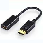 Перехідник адаптер XP-352 Display Port (тато) на HDMI (мама) 1080P HD Чорний