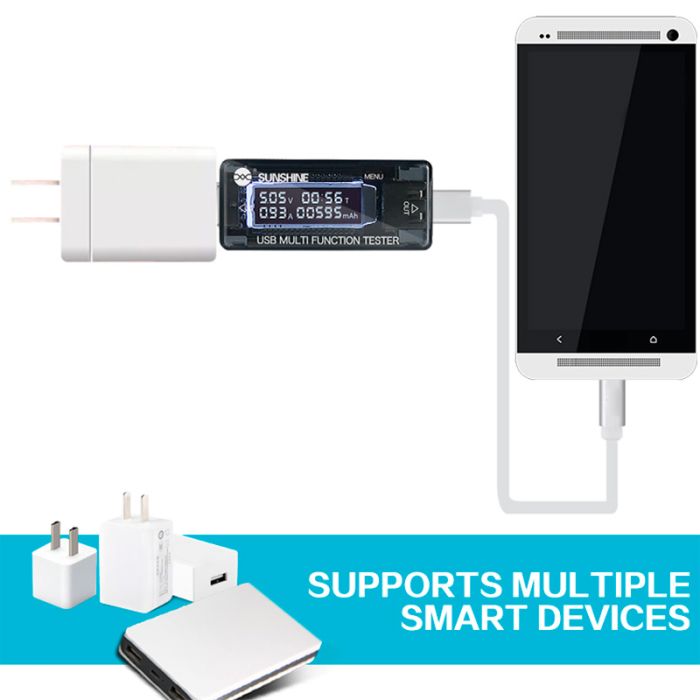 Багатофункціональний USB тестер Sunshine SS-302A QC4.0 / 4-20V / 3.3A