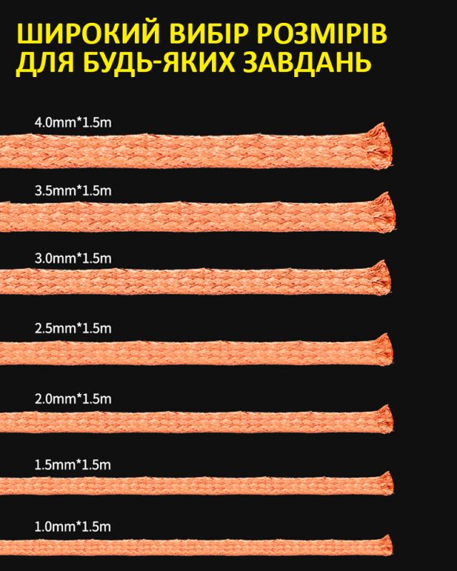 Обплетення для зняття припою Mechanic R350 / довжина 1.5 м / ширина 1.5 мм