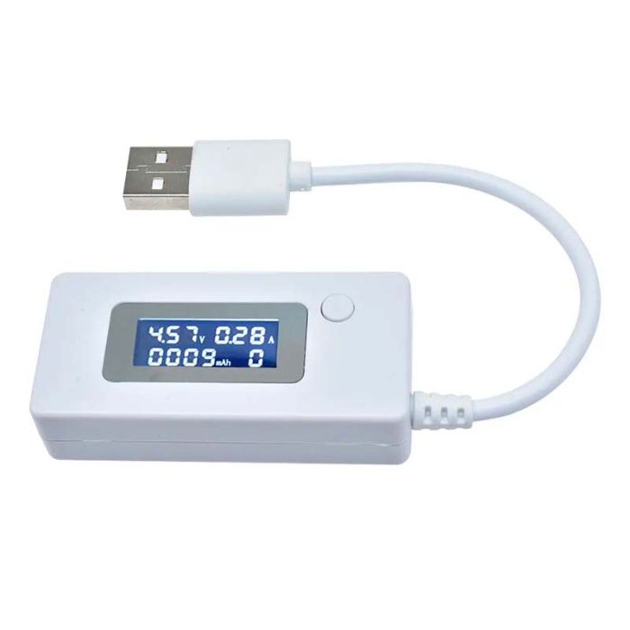 Многофункциональный USB тестер KEWEISI KCX-017 тока напряжения емкости Белый