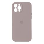 Чохол Silicone case Full Camera Square side для iPhone 12 Pro Max Pink sand