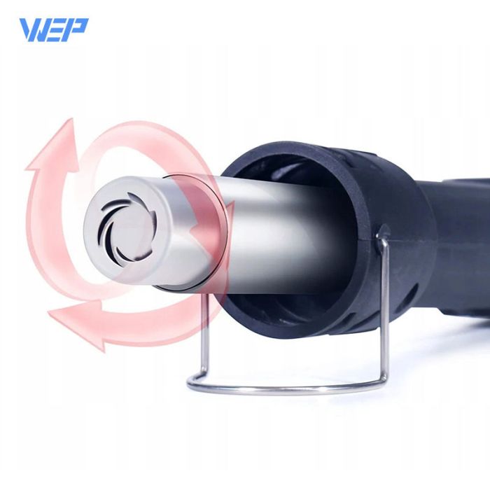 Термофен WEP 8858-IV / РК-дисплей / цифрове регулювання / компактний / 120 л/хв / 100 - 500°C / 700 Вт
