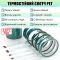Термостойкий скотч PET зеленый / 220°C Max / толщина 0.06 мм / длина 33 м / ширина 30 мм